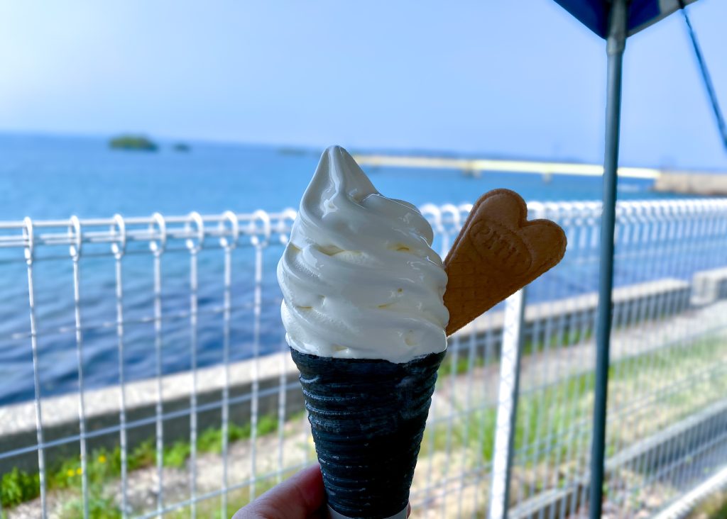 のとじま水族館　ソフトクリーム